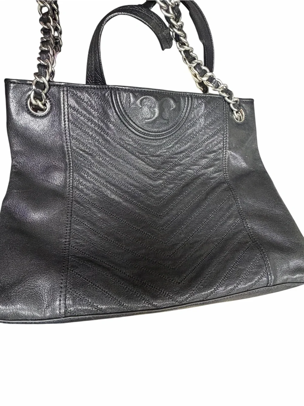 Tory Burch Fleming Chevron Tote
